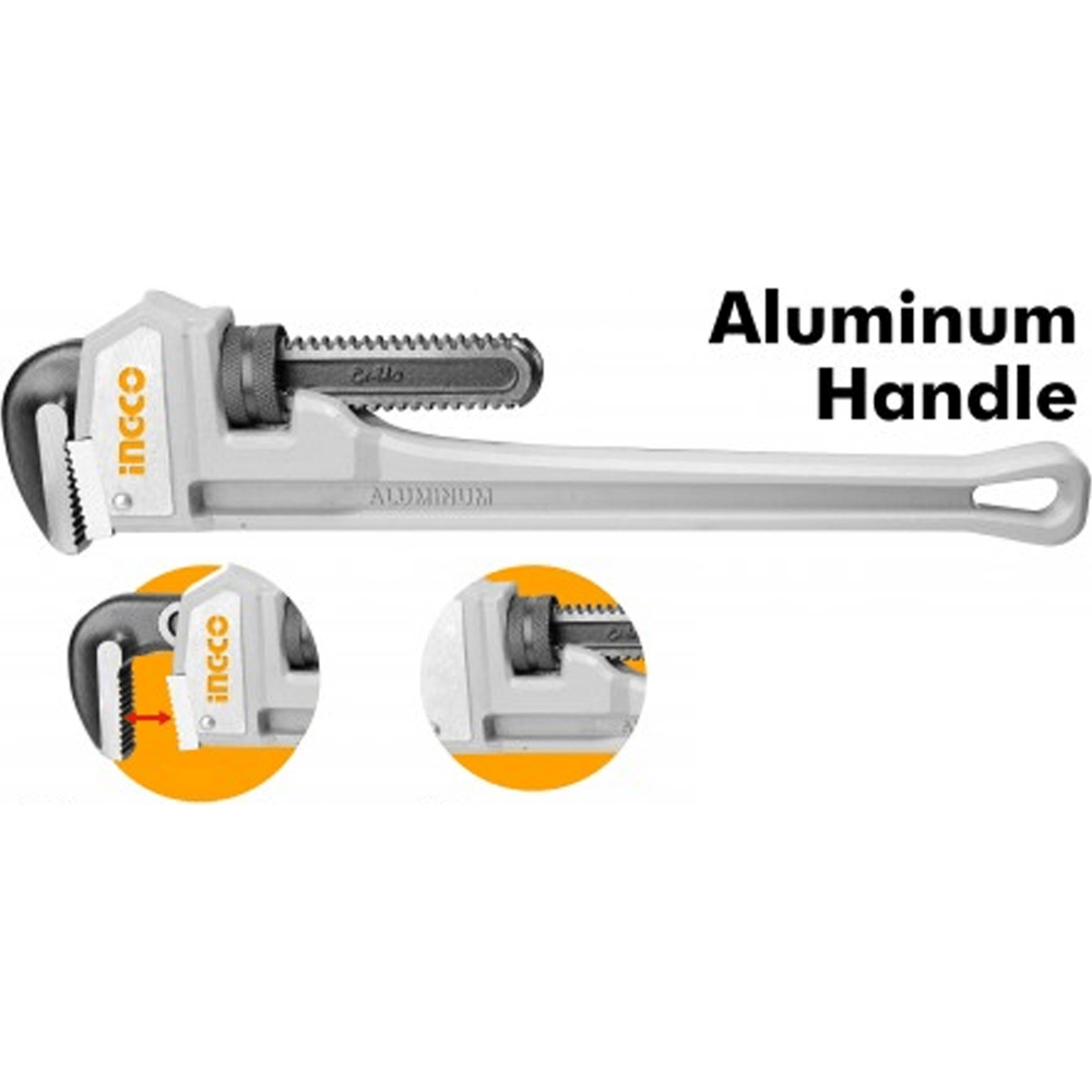 Ingco Pipe Wrench (Aluminum Handle) - KHM Megatools Corp. Ingco Pipe Wrench (Aluminum Handle) - KHM Megatools Corp.